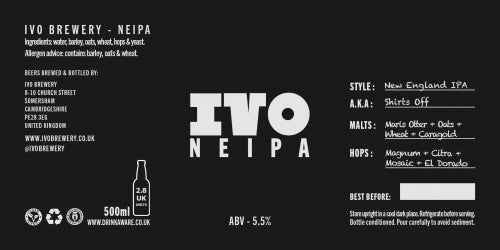 IVO Brewery Ltd — Shirts Off - NEIPA
