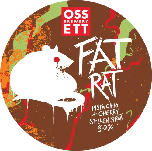 Ossett Brewery — Fat Rat - Pistachio + Cherry Stollen Stout