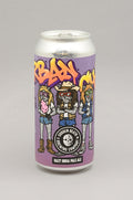 A 440ml aluminium can of Sudden Death Brewing Co. Hazy India Pale Ale, featuring a purple label with cartoon characters and graffiti-style lettering, set against a neutral gray background.
